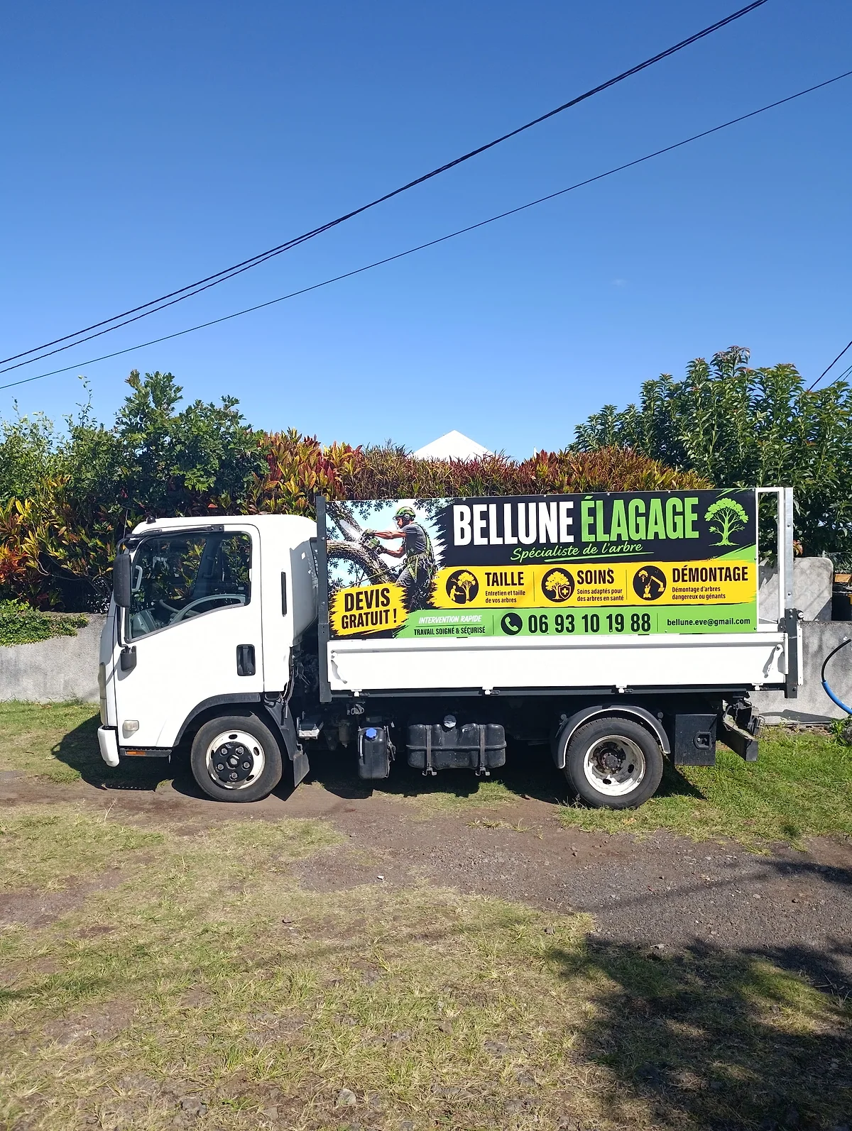 Camion de chantier Bellune Élagages
